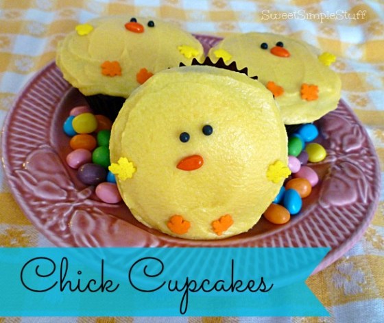 Chick Cupcakes by SweetSimpleStuff