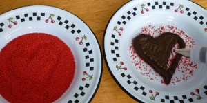 valentine's chocolate hearts