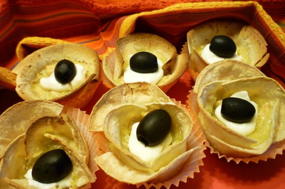 Chicken enchilida cupcakes