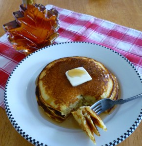 Cornmeal pancakes