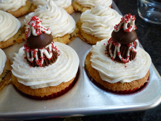 cupcakes peanut butter cup trees
