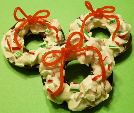Peppermint wreaths