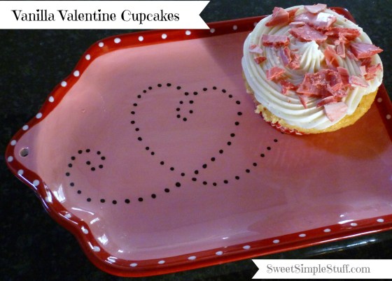 Vanilla Valentine Cupcakes