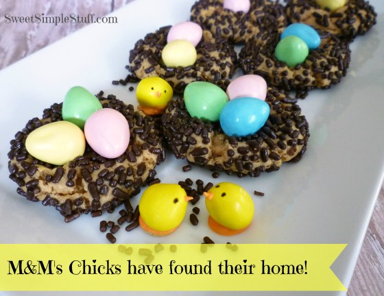 M&M's chicks home