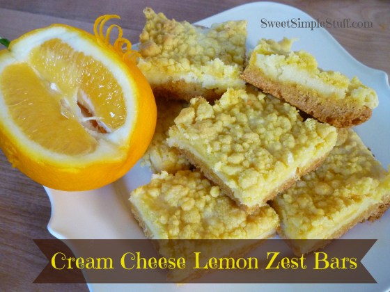 Cream Cheese Lemon Zest Bars