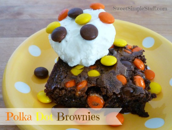 Polka Dot Brownies