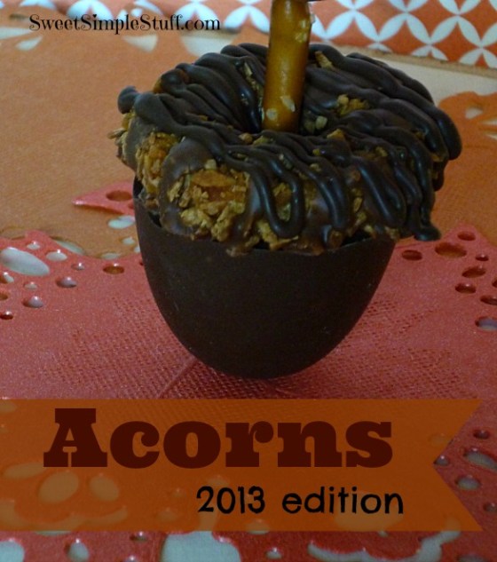 cookie candy acorns 2013
