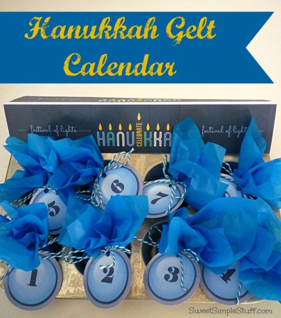 Hanukkah Gelt Calendar