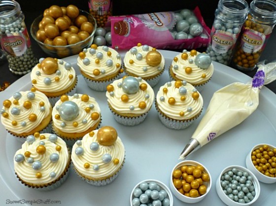 champagne bubble cupcakes