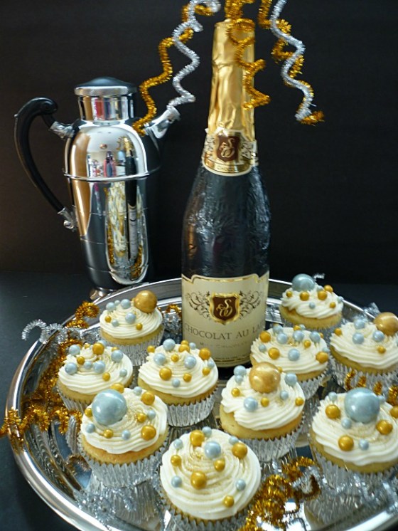 chocolate cocktail bubbly cupcakes