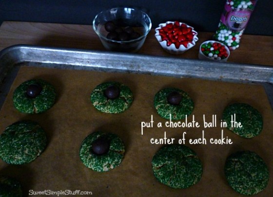 chocolate wreath cookies