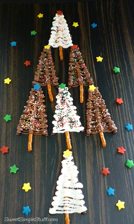 christmas tree pretzels Ovation sticks