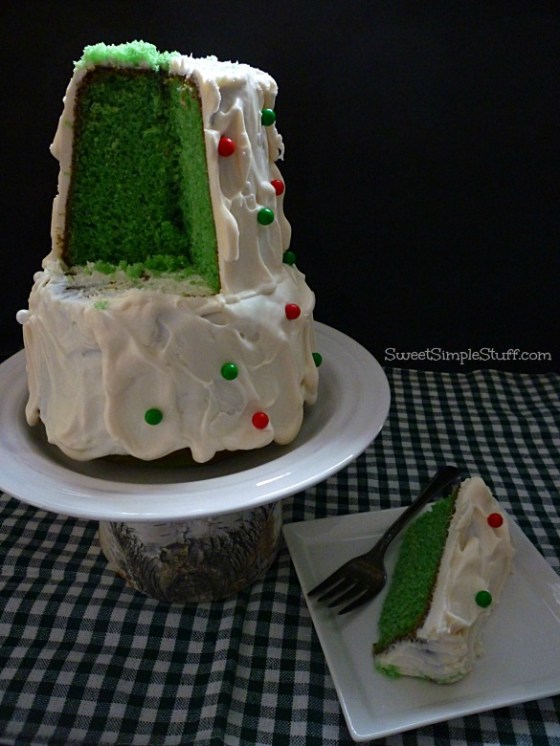 Christmas Tree Shaped Cake