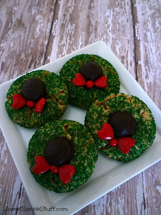 Peanut butter wreaths