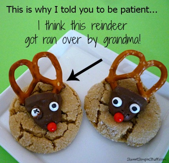 reindeer got ran over by grandma cookies