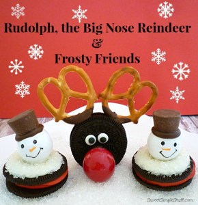 Rudolph big nose reindeer frosty friends