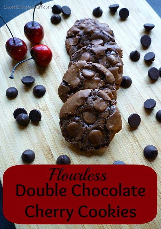 P1030542 ed flourless double chocolate cherry cookies