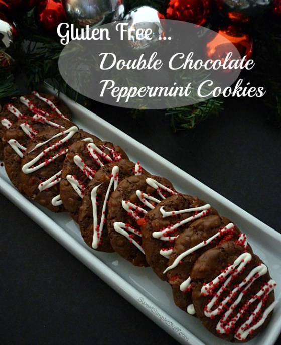 Gluten Free ... Double Chocolate Peppermint Cookies - SweetSimpleStuff.com