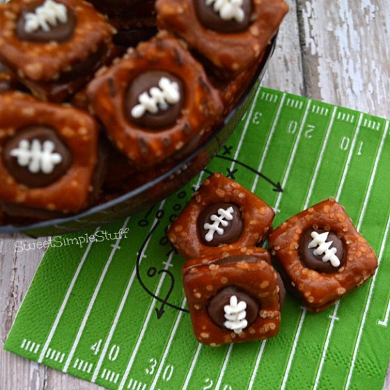 Rolo and Pretzel Footballs - SweetSimpleStuff