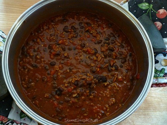 Easy Black Bean Chili - SweetSimpleStuff