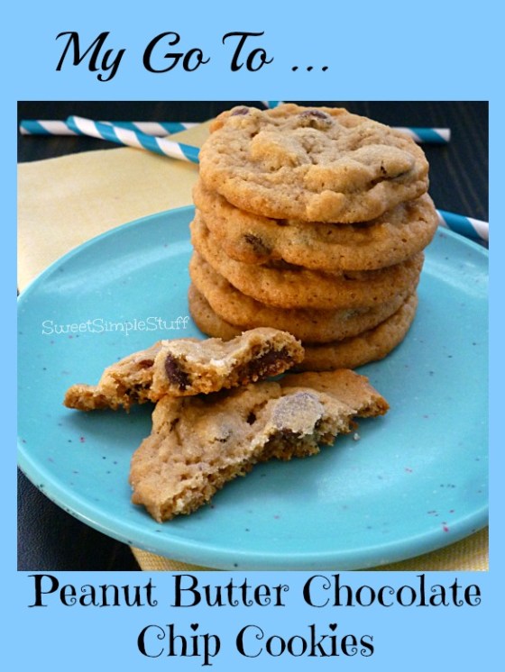 My Go To Peanut Butter Chocolate Chip Cookies - SweetSimpleStuff