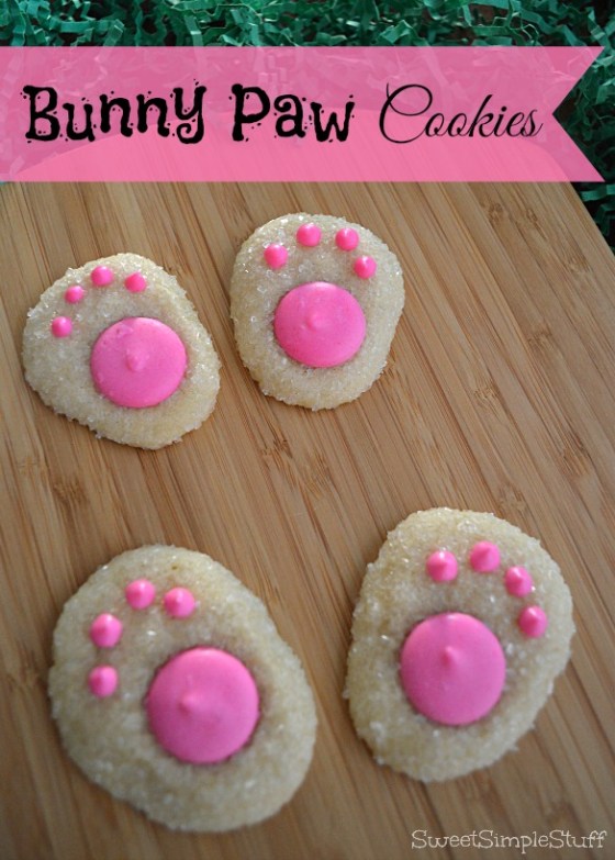 Bunny Paw Cookies by SweetSimpleStuff