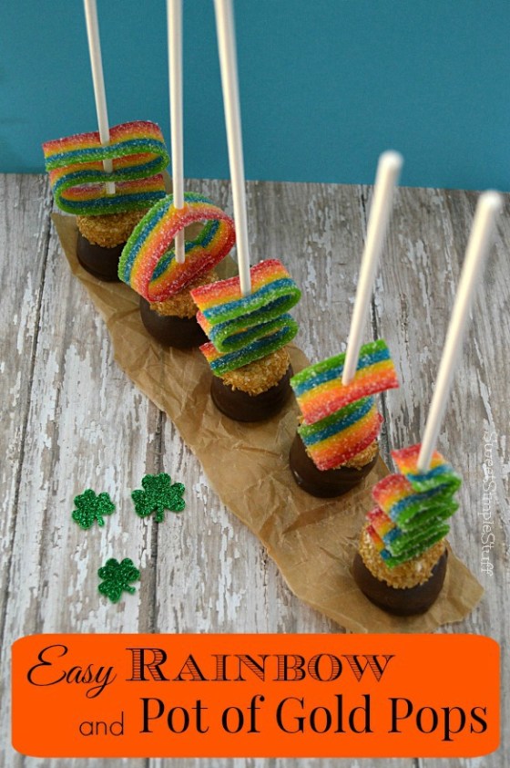 EasyRainbow and Pot of Gold Pops by SweetSimpleStuff